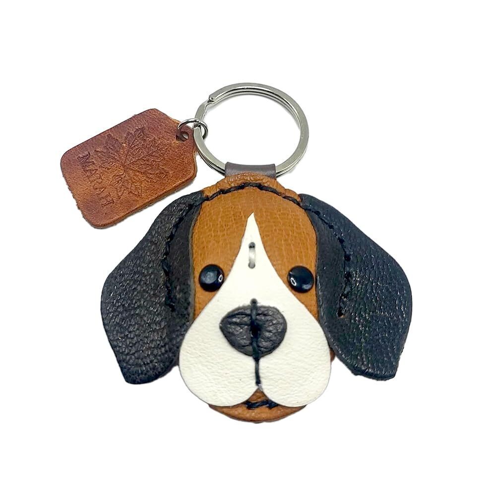 8317 Leather Beagle Dog keychain ,Key Chain Accessories Kawaii Bear Purse